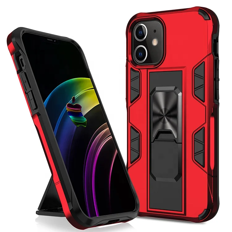 

The Latest Design 3 In 1 Car Magnetic Shockproof TPU PC Mobile Phone Shell Case For iPhone 12 Mini 11 Pro X Xs Xr Max 8 7 6 Plus