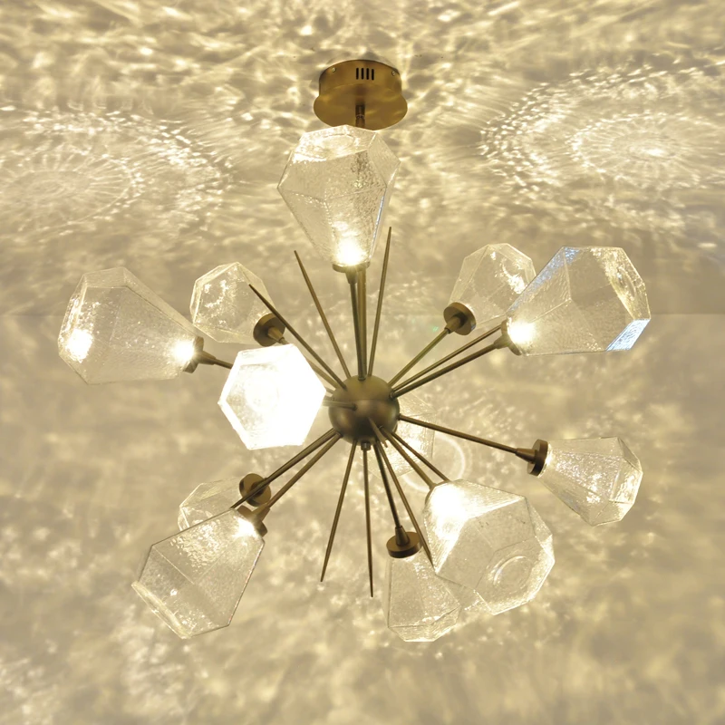 Modern decorative metal and glass LED lighting chandelier 21w high lumen chandelier