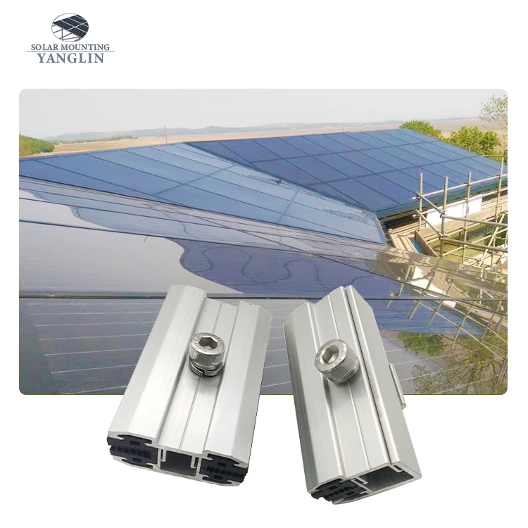 

Photovoltaic system Frameless solar panel mounting clamp Thin Film Module Clamps Mid Solar Panel Frameless End Clamp