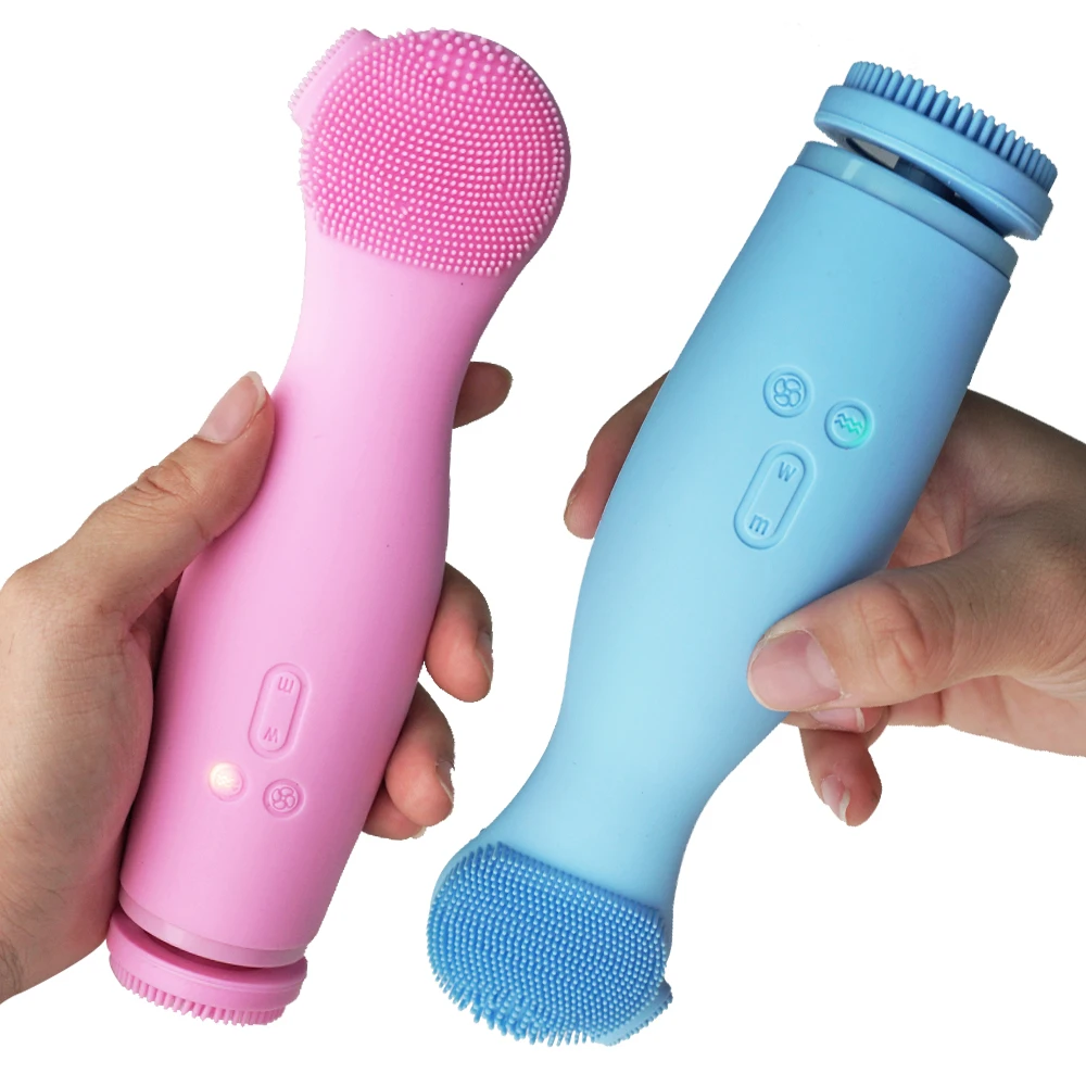 

electric rechargeable face facial spin brush waterproof private label facial cleansing brush