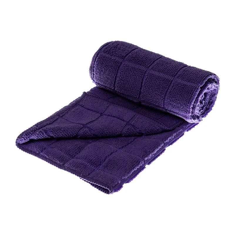 中国制造商个性化地板布超细纤维格子家居地板清洁布