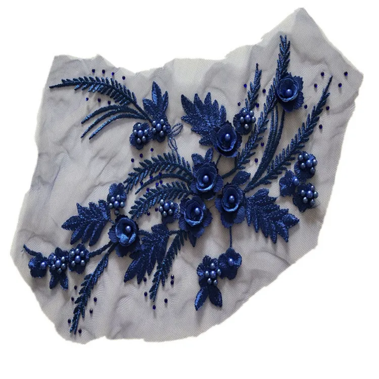 2020 定制联赛缝上孔雀亮片刺绣补丁