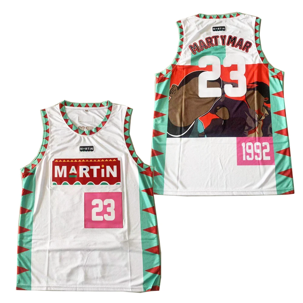 

Printing Custom 23 MARTYMAR 1992 White Retro Classic Movie Basketball jersey For Men, Custom accepted