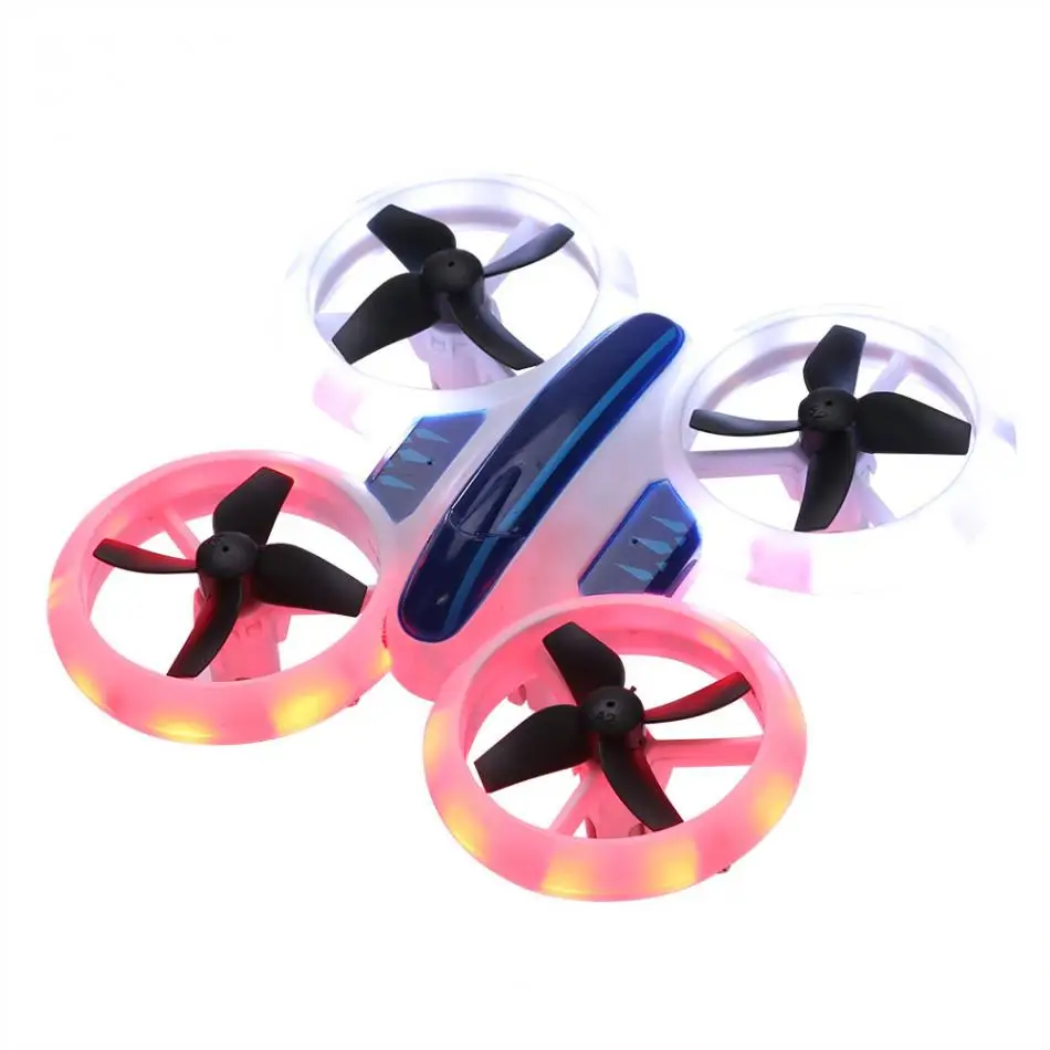 

2020 HOSHI JXD 532 RC Helicopter 2.4GHz 6 Axis Gyro Mini Quadcopter Drone Stunt Aircraft with Fantastic LED Night Lights, Black, blue