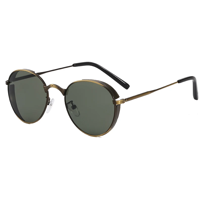 

Superhot Eyewear 27333 Retro Vintage Sun glasses Elegant Oval Metal Steampunk Sunglasses