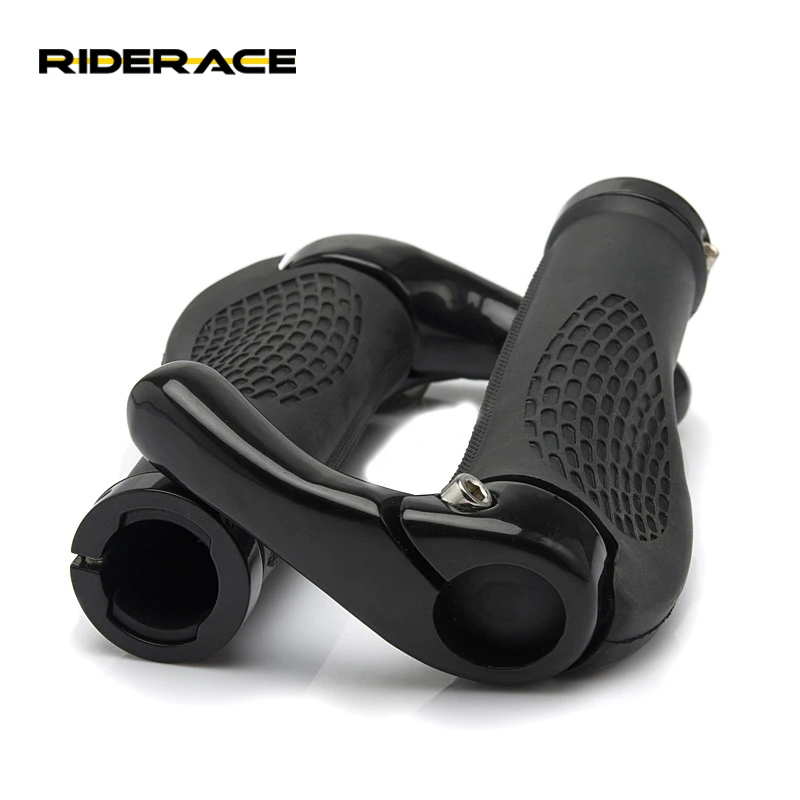 

Bicycle Handlebar Grip Lockable For MTB Road Bike Cycling Handle Bar Riding Bike Grip Aluminum Alloy Rubber Bicycle Accessories, Black,white