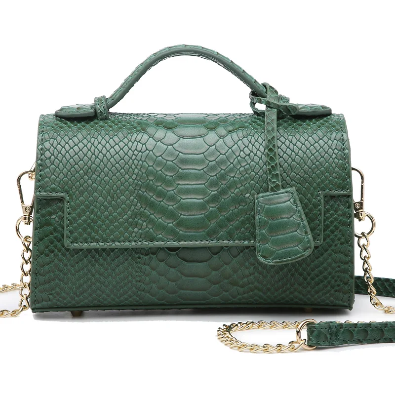 

Hot Sale Luxury New Fashion Pu Leather Shoulder Bag Snake Skin Bag Ladies Designer Crossbody Bags for Women