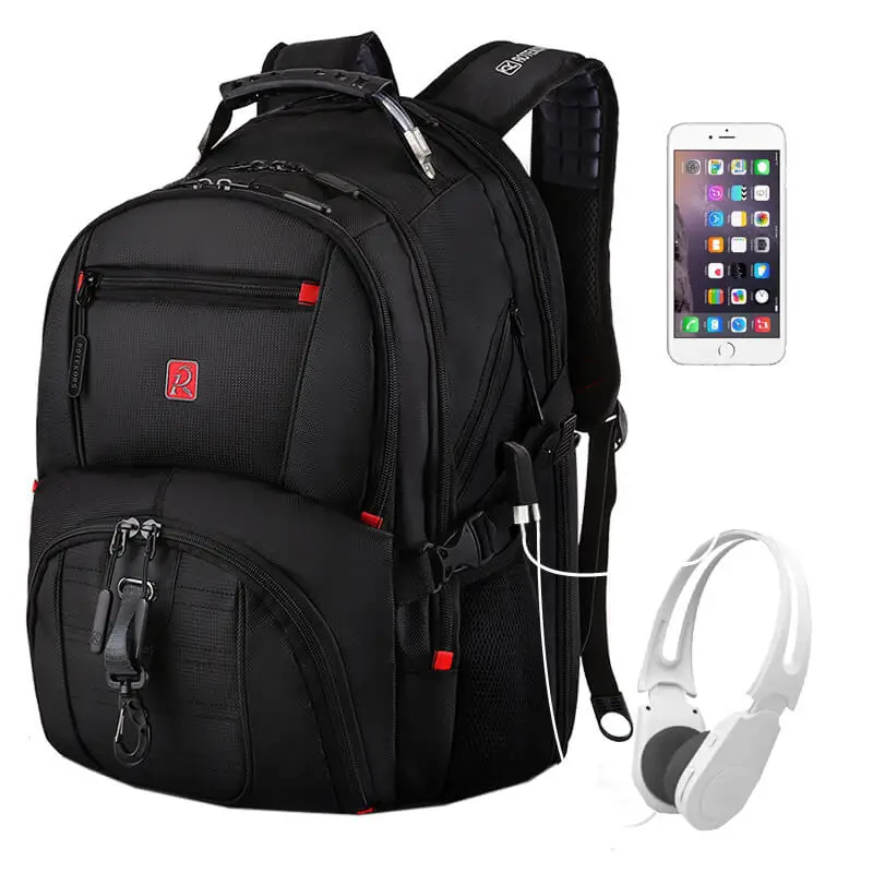 

V413 Custom logo multifunction school bags high quality trendy big space kids school usb anti theft laptop backpack