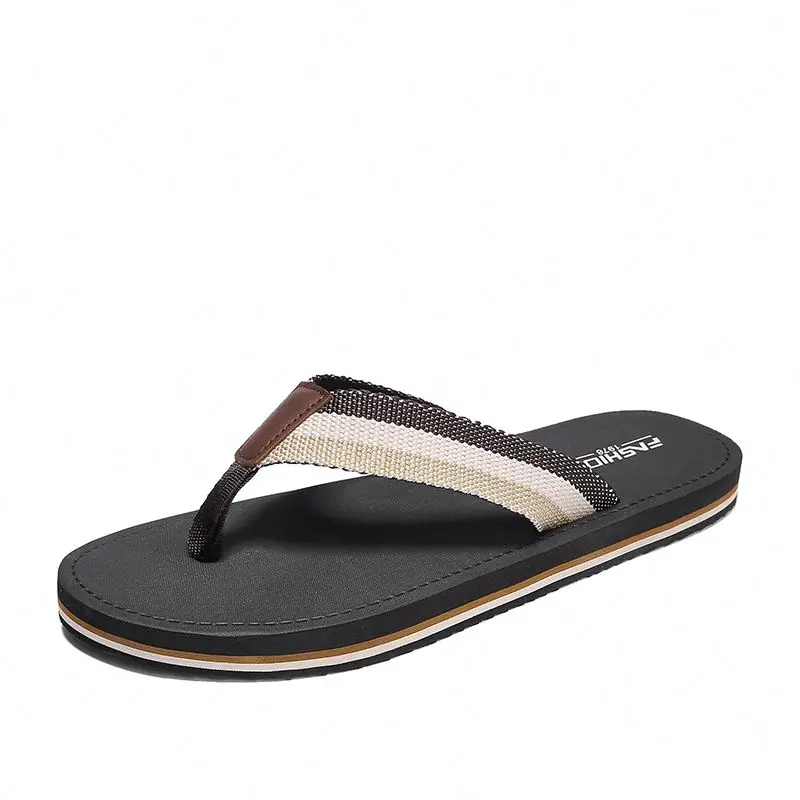 

Summer Outdoor Braid Upper Men's Slippers Flip Flops Shoes, 4 colors