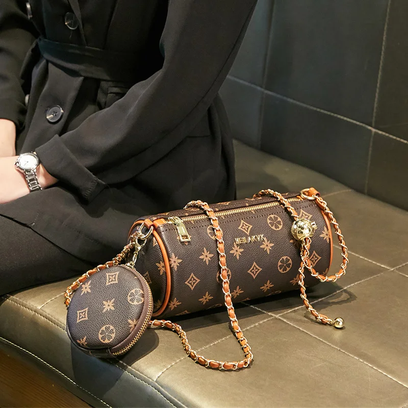 

Designer ladies single shoulder bag High grade cylinder sling bag mini cross body bags for women New 2021