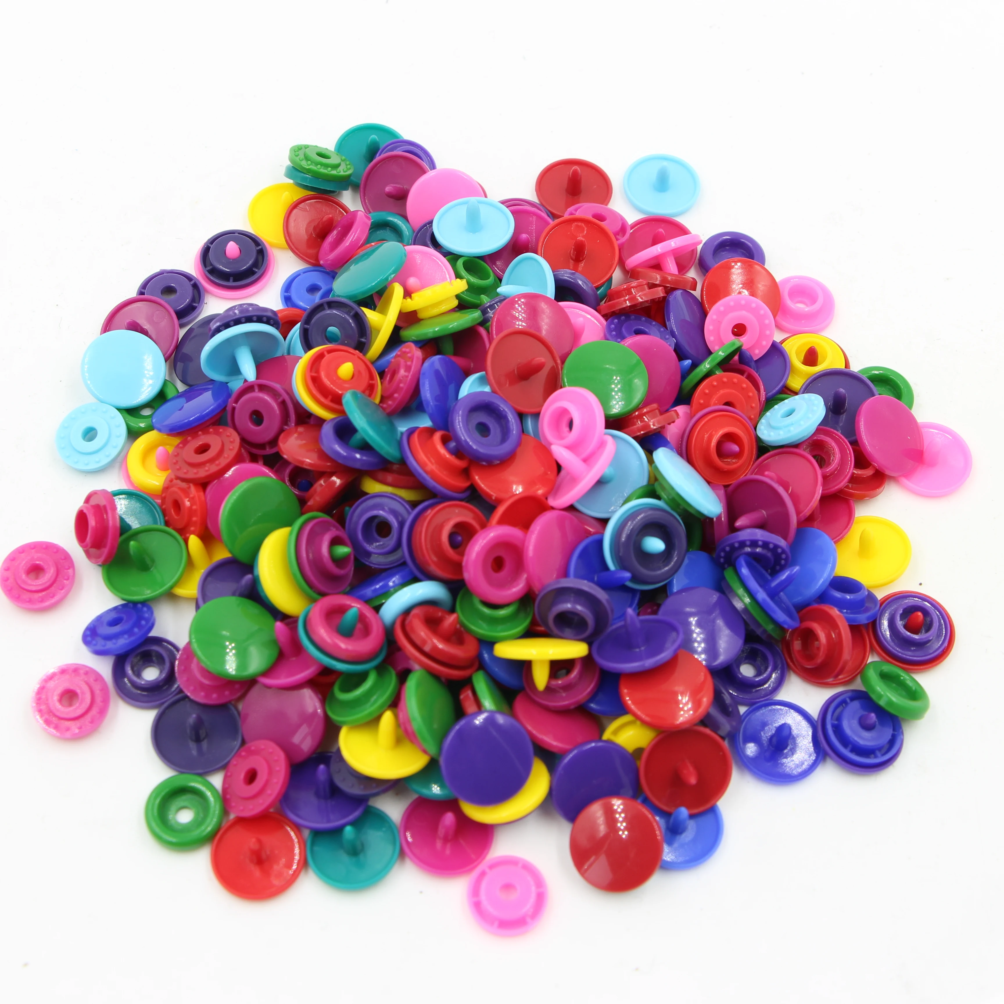 

RESIN WHITE AND COLORFUL PLASTIC SNAP BUTTON FASTENERS PRESS STUD POPPERS T3/T5/T8, Various