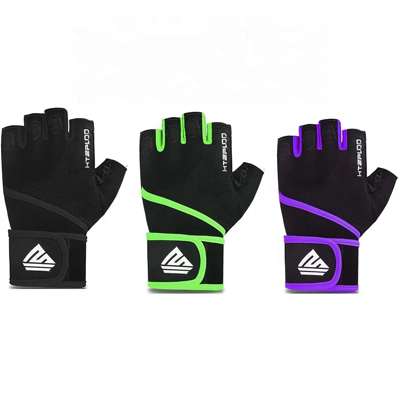 

OEM Factory Professional Workout Gym Weight Lifting Gloves with Wrist Wrap Custom Men Women Fitness Training for High quality, Black, blue, pink