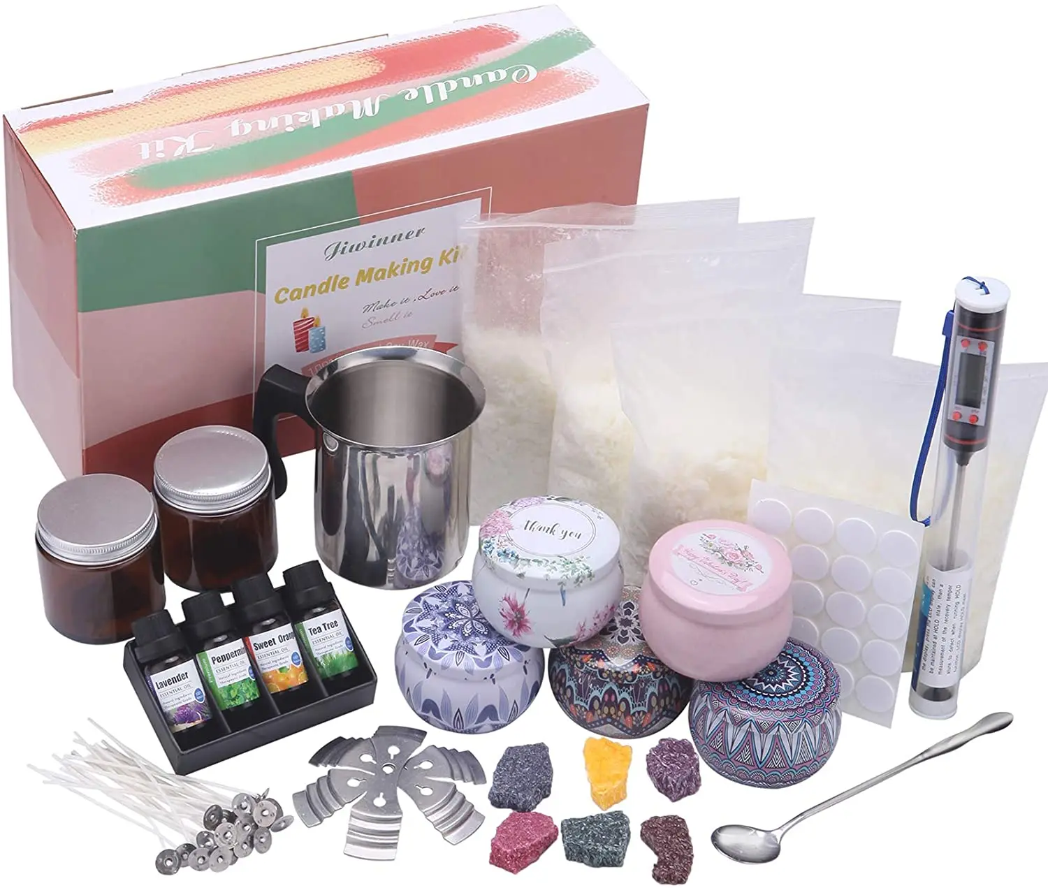 Christmas 1 Tins Complete Beginners Candle Making Kit 