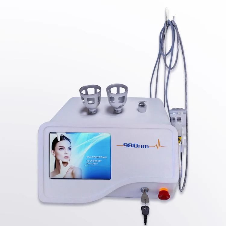 

Portable 3 in 1 40W 980nm Diode Laser Vascular Veins Spider Veins Removal Beauty Machine, White, blue, black