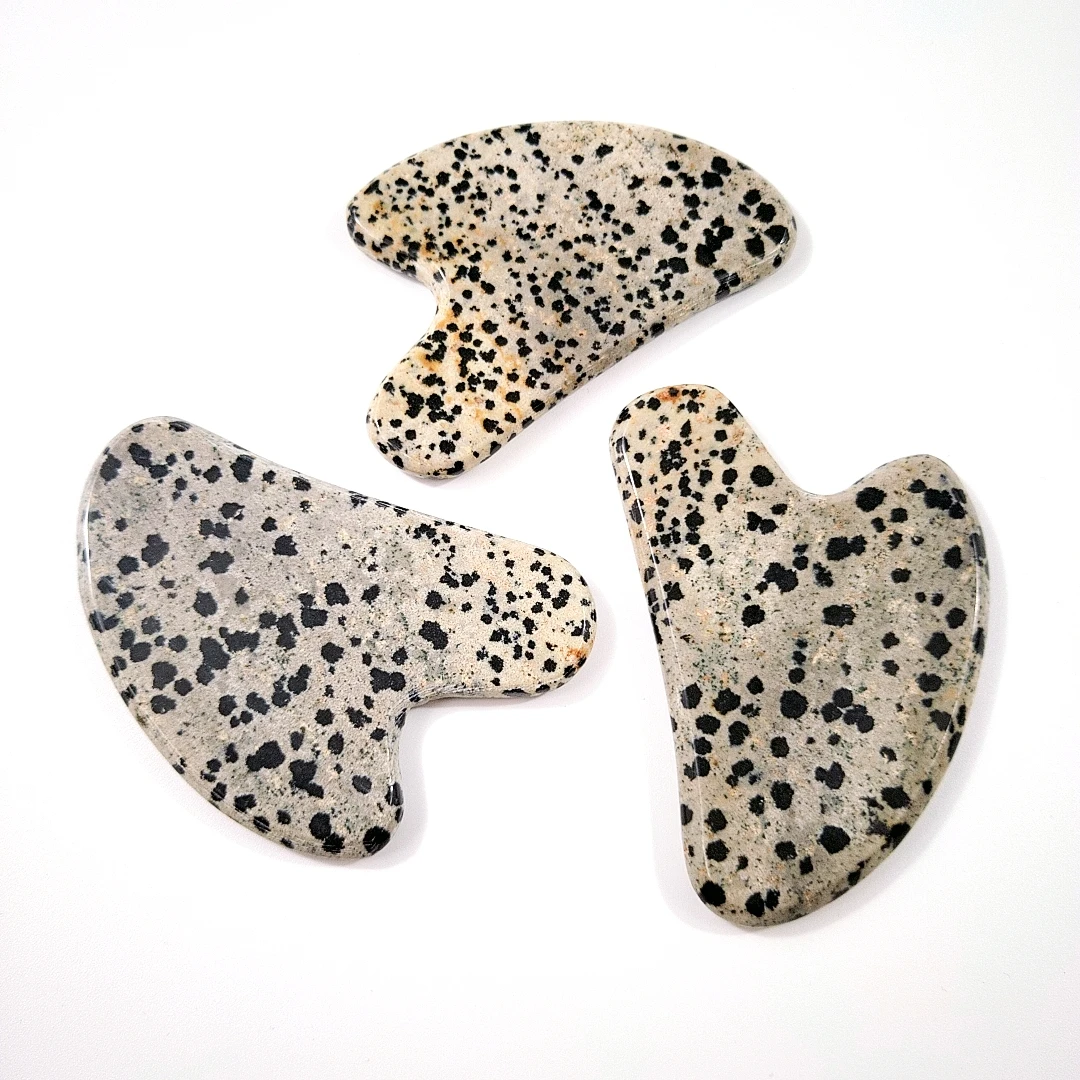 

Summer Hot Product heart heart dalmatian Jasper Body Face Massage Face gua sha