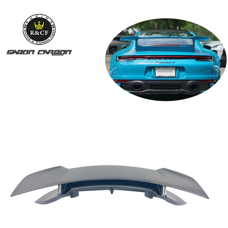 

DM style Half Carbon Fiber Rear Spoiler Wing for Porsche Carrera S 992 911 2020