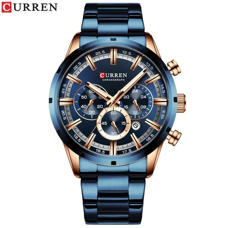 

Hot Sale Product CURREN 8355 Man Quartz Business Watches Cheap Prices Stainless Steel Chinese Brand Hand Watch, As pictures