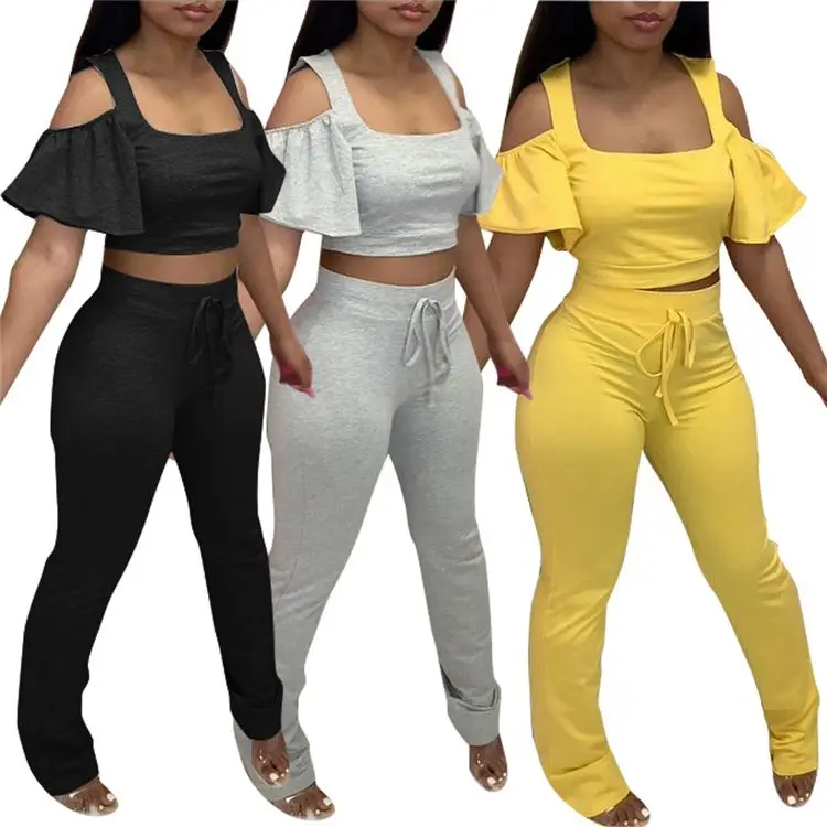 

MOEN Cheap Price Solid Color Insiemi delle donne Two Piece Short Set 2021 Sets Womens Clothing 2 Piece Set