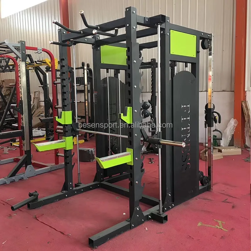 

top quality gym commercial new half rack multi smith machine combo, Choosable