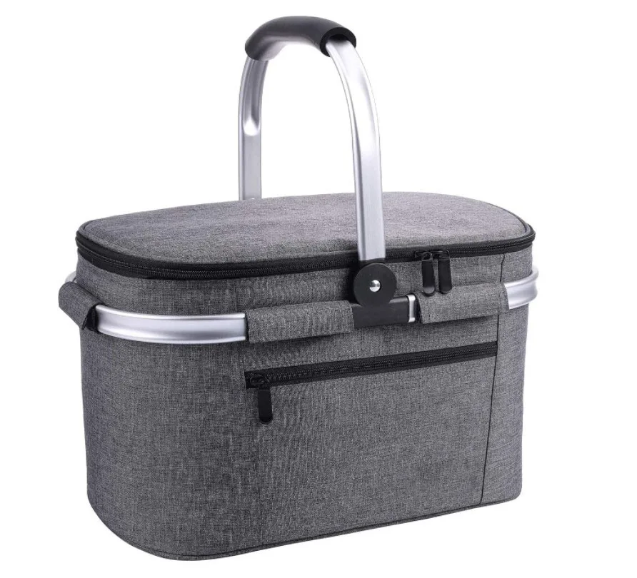 

Portable Collapsible Foldable Ice Cooler Picnic Basket Insulated Cooler Bag