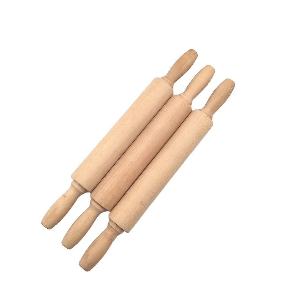 

children toy mini lotus wood dough rolling pin for kids, Natural