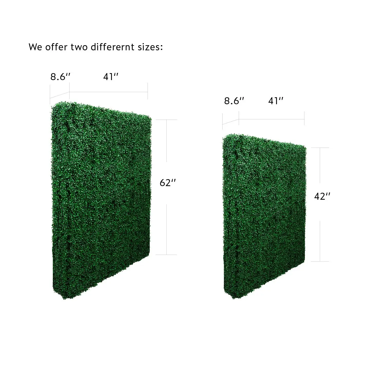 Artificial Topiary Hedge Plant Privacy Fence Screen Greenery Panels