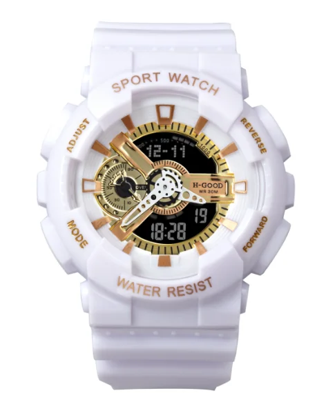 

Good Quality black watch automatic alarm clocks watch, 7 colors