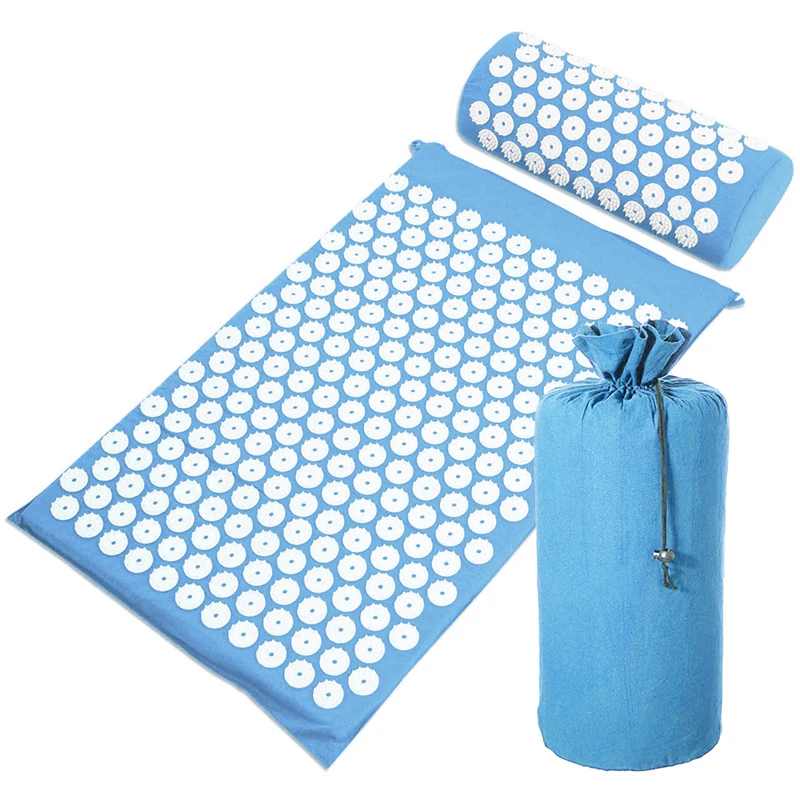 

CHENHONG Custom Logo Foot Massage Mat akupressur set Cotton Acupressure Mat And Pillow Set, Purple,blue,green,gray,black or custom color