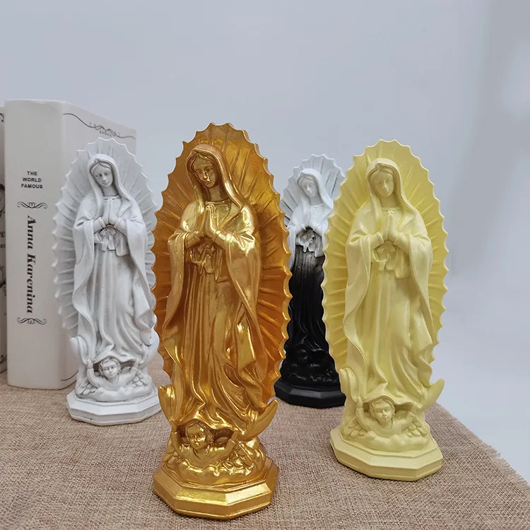 

Catholic Mexican Corcovado Decorations Religious Resin Crafts the Virgin of Guadalupe Resin Statue for Home Decor