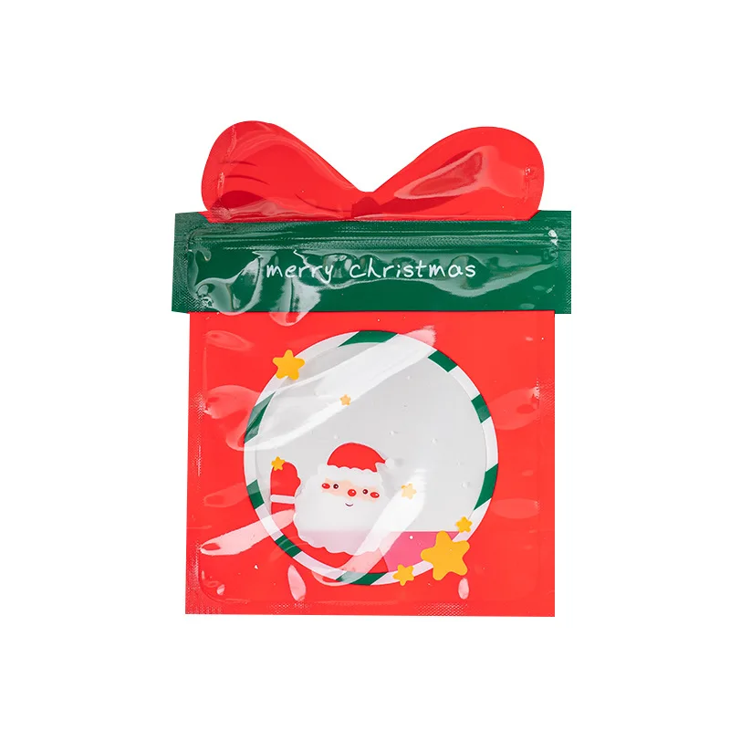

Cailyn Customized Christmas Packaging Plastic Mylar Bags Resealable Stand Up Zip Lock Bag For Cookie Candy Packing