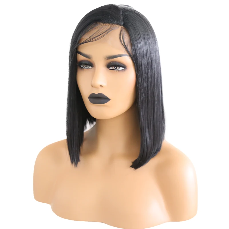 

2021 Short Hair Wigs for Black Ladies Synthetic Wig with Lace Front Swiss Lace Wigs Wholesale Suppliers Free Shipping