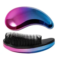 

Hot Sale Economical Color Electroplate Detangling Hair Brush for Girls Gift with Chrome Finish