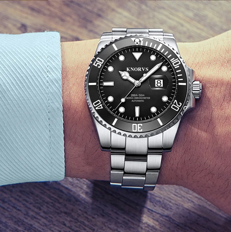 

Branded Replica Quality Custom Logo Japan Miyota 8215 Automatic Luxury Watch 10ATM Diver Watch Mechanical Watches