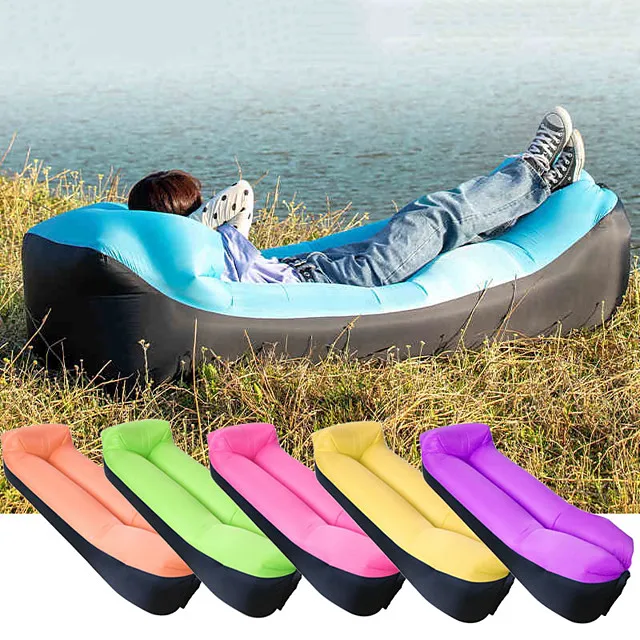 

Amazon hot selling updated outdoor inflatable air sofa lazy bag, pool party lounger, inflatable pool toys, Customized