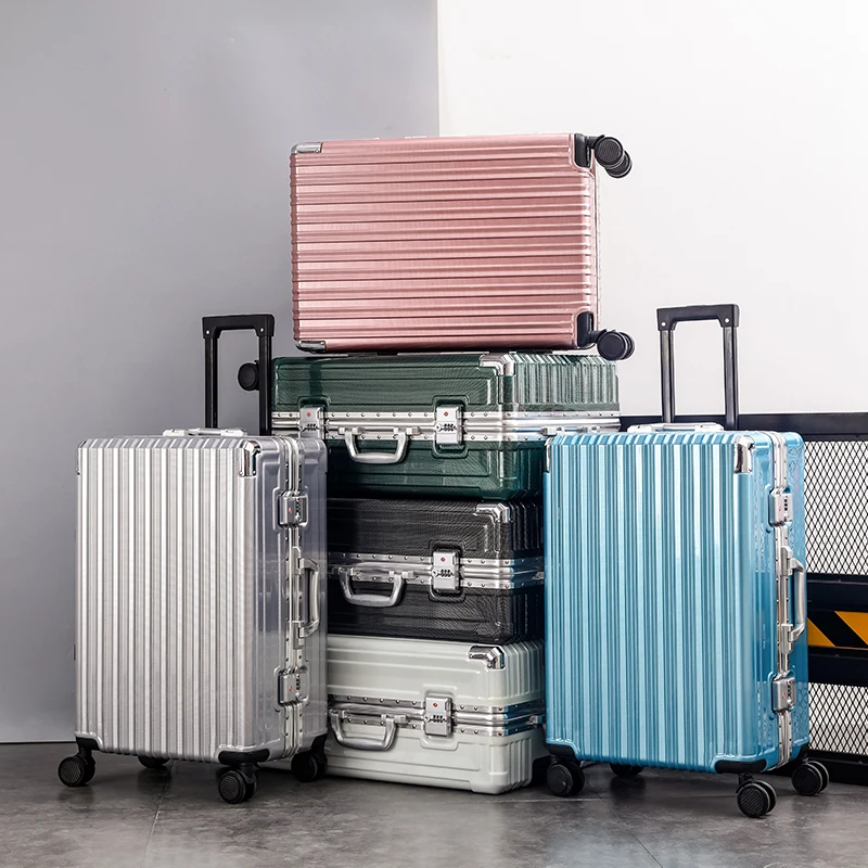 

Suitcase Luggage Travelling Bags Large Trolley Case Luggage Aluminium Frame Travel Suitcase