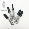 Ceramic Coil Vape Cartridge Packaging 0.8ML 1.0ML Black Tip E Cigarettes Empty Cartridge Eureka Cartridges Vape Pen Atomizer
