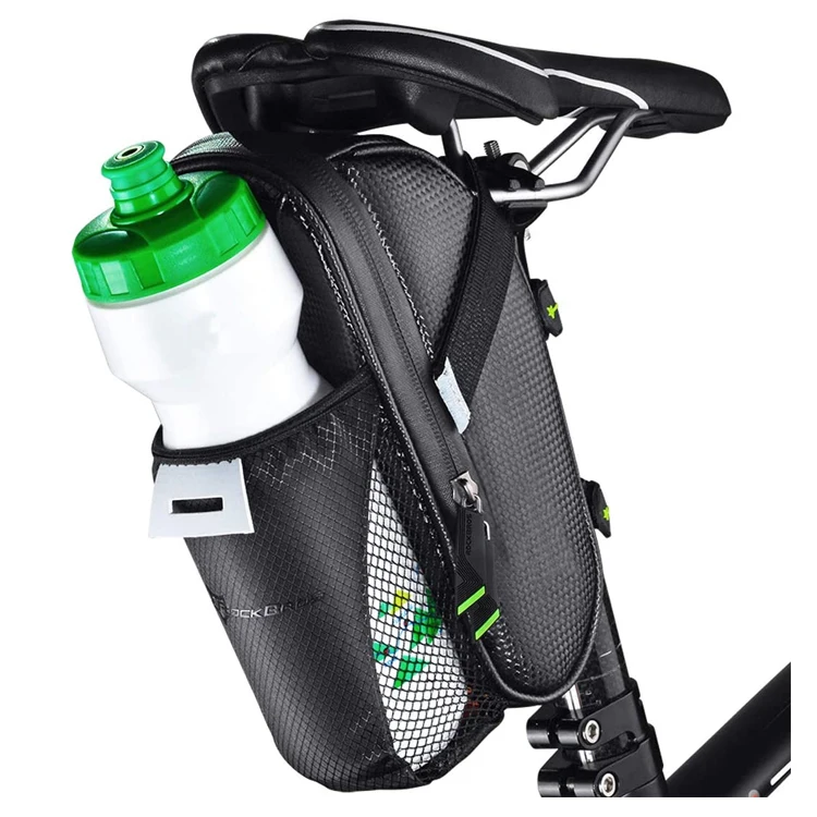 

Hot Sell Waterproof Cycling Rear Seat Bag E Bike Saddle Bags With Water Bottle Pocket, Customized color