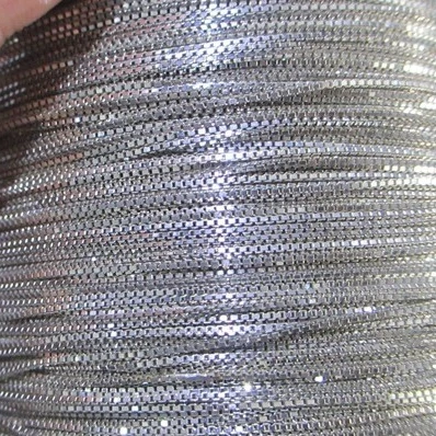 

NANA high quality 925 sterling silver 0.65mm box chian