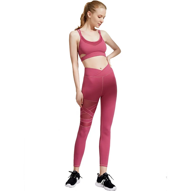 

Yoga wear beauty back nylon suit sportswear running hips seamless quick dry fitness bra ladies