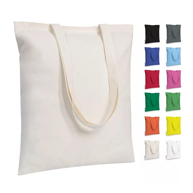 

canvas bag custom print promotional 100% cotton canvas women tote bag wholesale