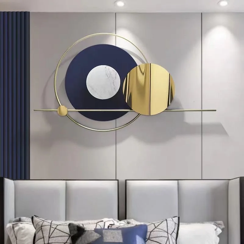 120x70 2024NEW GOLD Simple Modern Bedroom Iron Art Wall Hanging Exquisite Living Room Sofa Background Wall Decoration