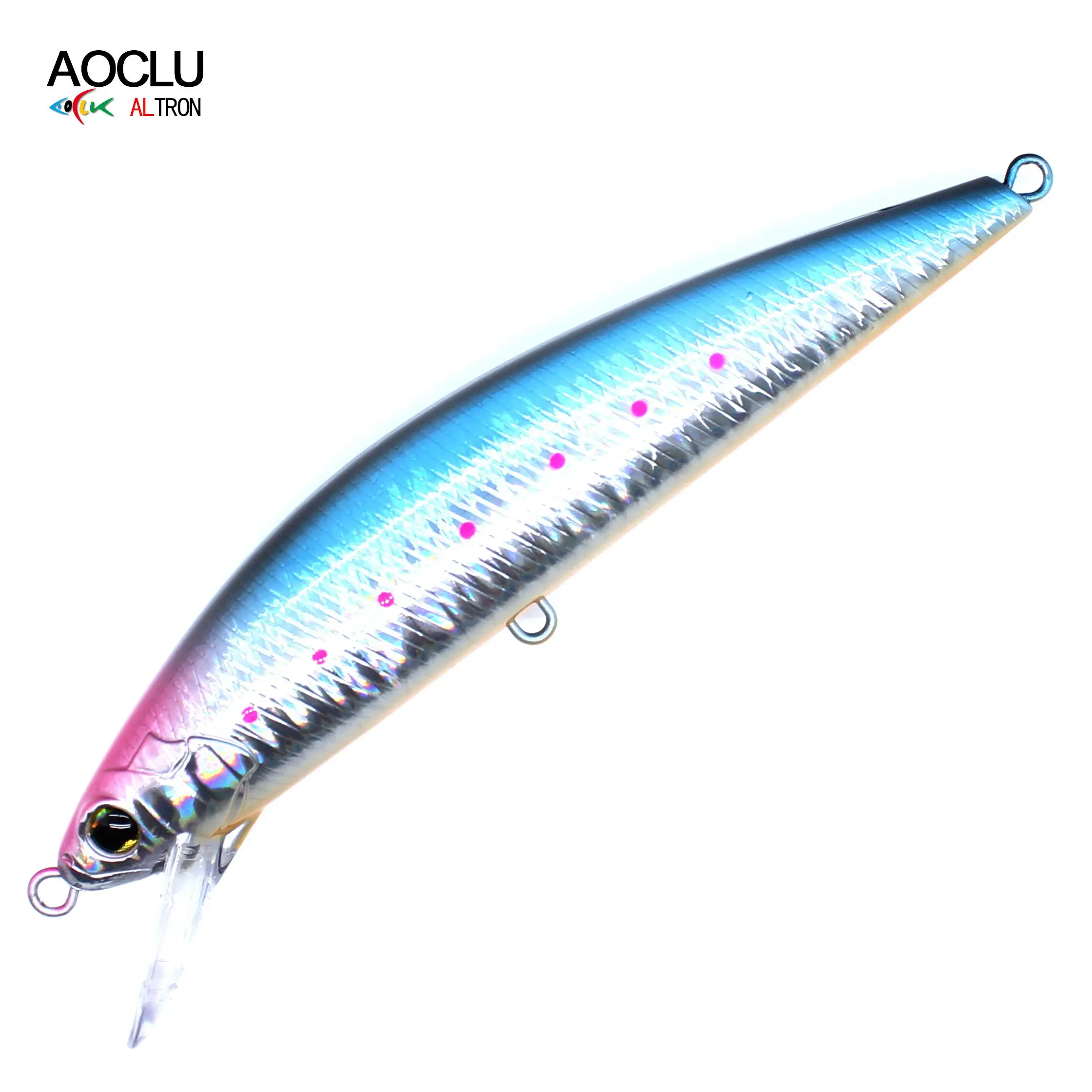 

AOCLU New 40g 130mm Big Heavy Sinking Minnow Fishing Lure With 1pc Through Wire Cast Long Distance For Big Game Sea Fishing, 7 colors