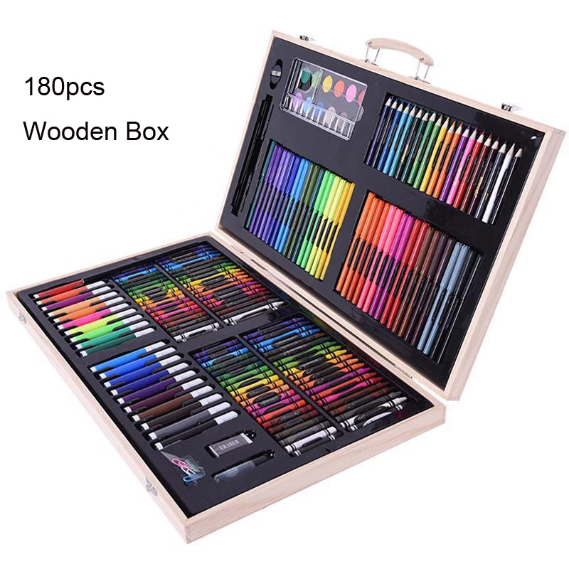 

Hotsale Kids Art Set Children Drawing Set Water Color Pen Crayon Oil Pastel Painting Drawing Tool Art supplies stationery set