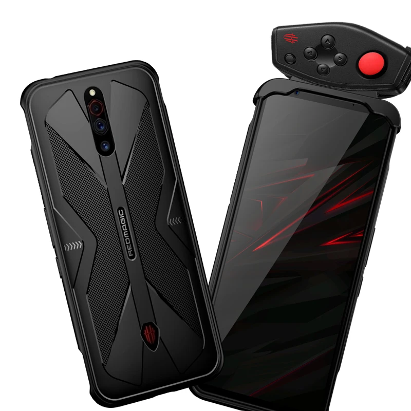 

Viseaon Original Shockproof Phone Protective bumper Shell soft tpu For Zte Nubia Red Magic 5G Case, Black,blue,gray