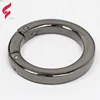 New design bag accessories metal plates flat line shining gold screw spring lock ring for handbag