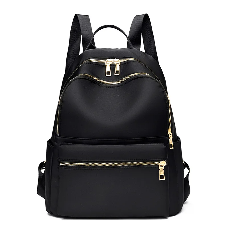 

Factory Wholesale Outdoor Geometric leisure plain Fancy Pu Leather nylon women girls College Backpack