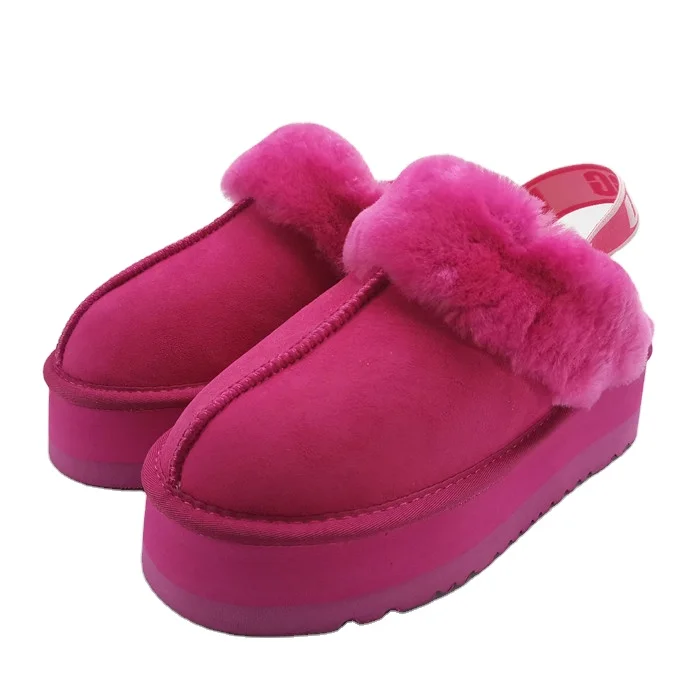 

fur slide shoes women high heel shoes/women platform closed toe slide/nice ladies shoes fur slides for women