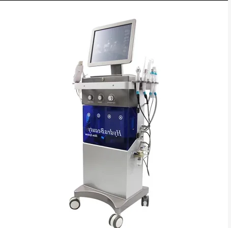 

Free Shipping Top-quality Hydra Professional Non-irritating Facial Cleansing Skin Repair H2O2 Aqua Peel Beauty Machine For Salon