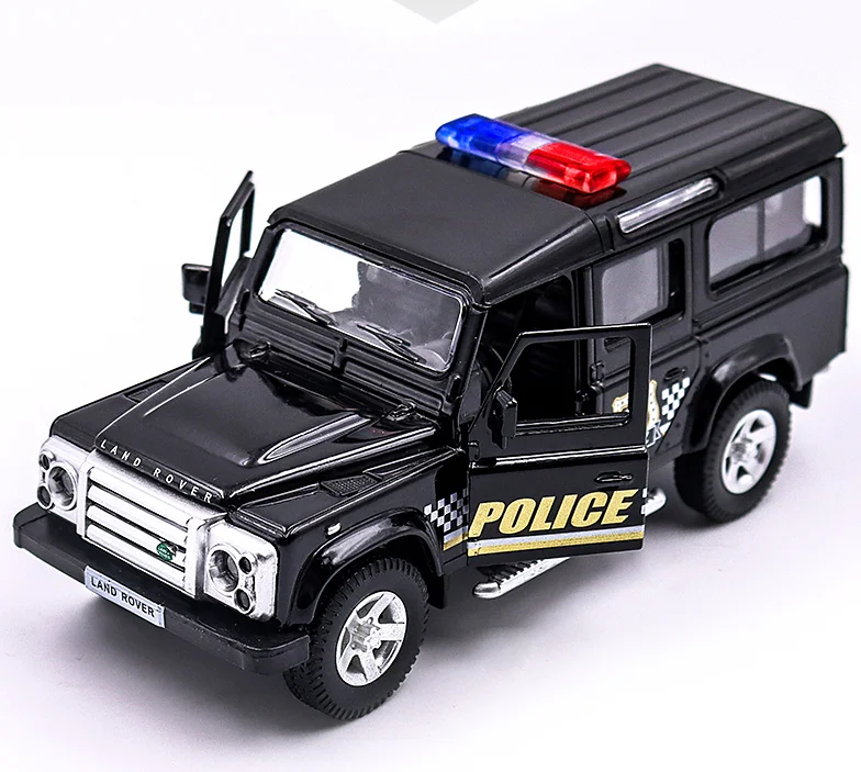 

Direct deal Diecast Toy Vehicles 1:36 Police car simulations Car Toy Can Open The Door and Pullback Function For Children Gift