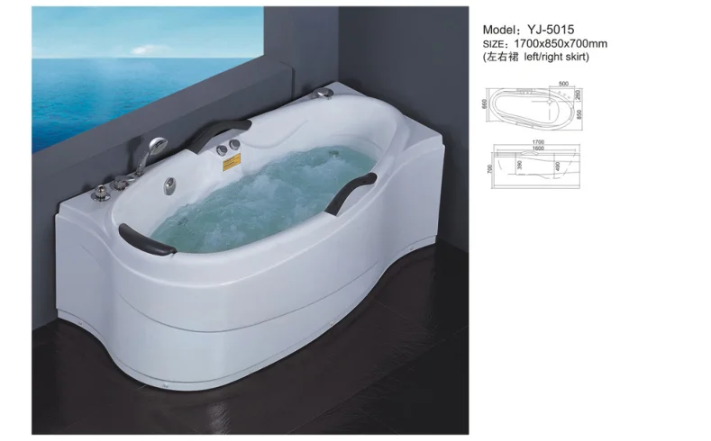 YJ5015 cheap massage whirlpool bathtub YJ5015 from China